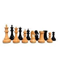 Picture Hand-carved wooden chess pieces - The Chess Empire