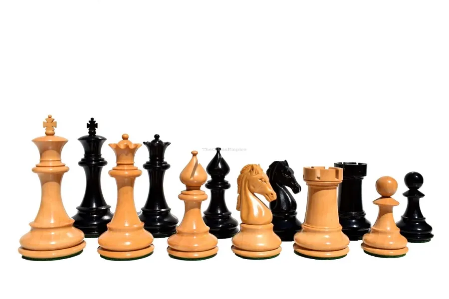 obrazek 1 Ręcznie rzeźbione drewniane figury szachowe - The Chess Empire