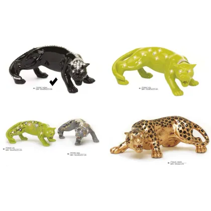 Picture A unique ceramic figure - black panther - Valle d'Oro Patchi