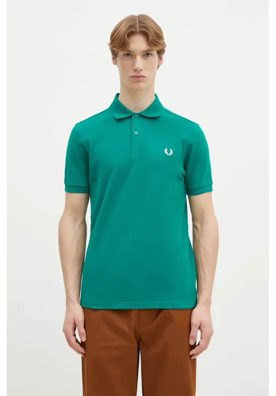 obrazek 1 Fred Perry polo bawełniane męski kolor zielony gładki M6000.Y37