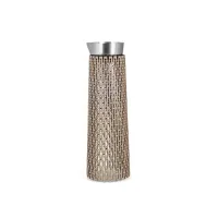 Picture Luxurious glass carafe with leather accessories