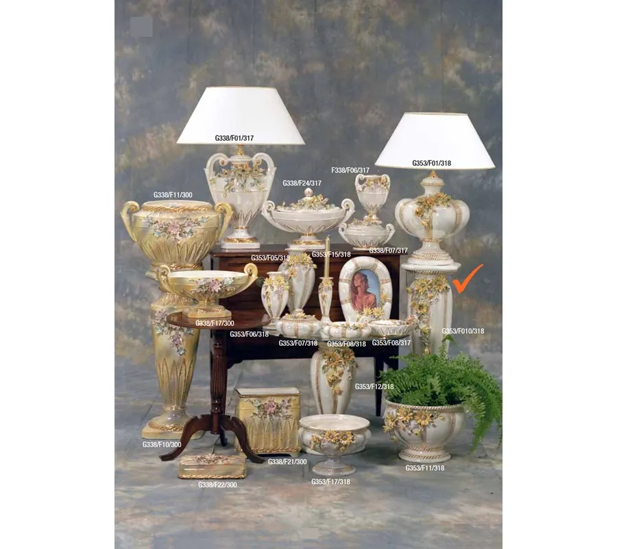 obrazek 1 Ekskluzywna ceramiczna kolumna zdobiona słonecznikami