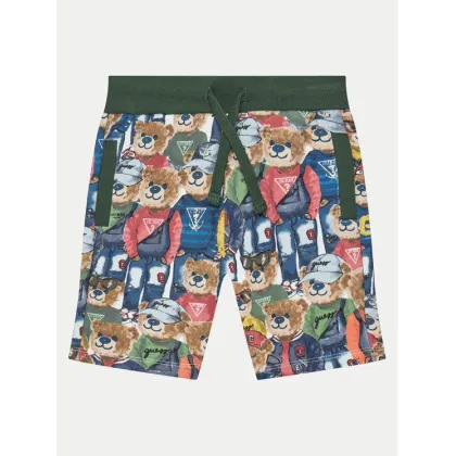 Zdjęcie Guess Szorty materiałowe N5RD02 KA6R4 Kolorowy Regular Fit