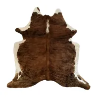 Zdjęcie Dywan z naturalnej skóry bydlęcej do salonu - 200x185 cm