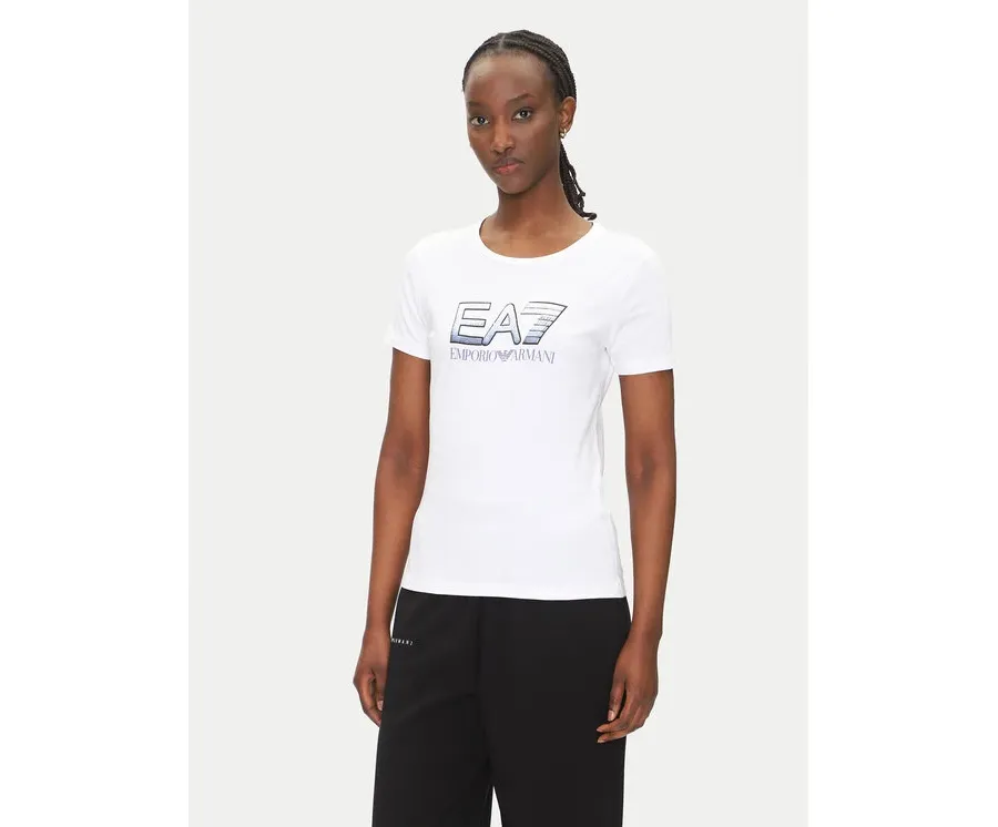 obrazek 1 EA7 Emporio Armani T-Shirt 7W000183 AF10373 U0002 Biały Regular Fit