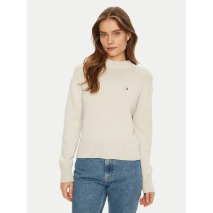 Zdjęcie Calvin Klein Jeans Sweter Monogram J20J224802 Écru Regular Fit