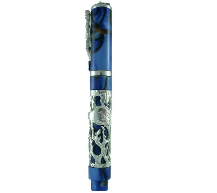 picture 3 Rollerball Pen Shavuot Turquois and Silver Limited Edition