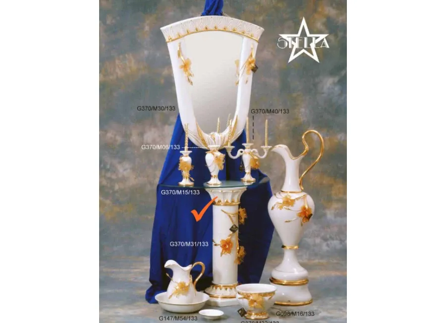 obrazek 1 Zjawiskowa ceramiczna włoska konsola do salonu