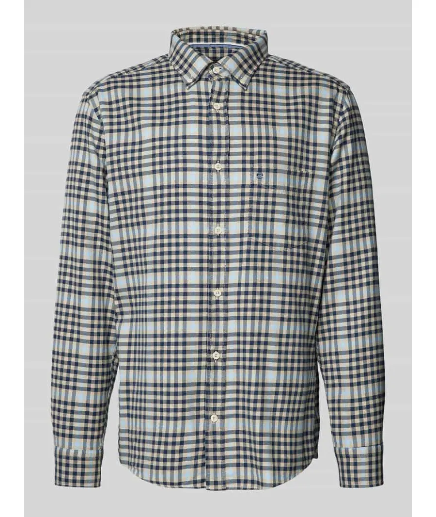 obrazek 1 Koszula casualowa o kroju slim fit z kołnierzykiem typu button down