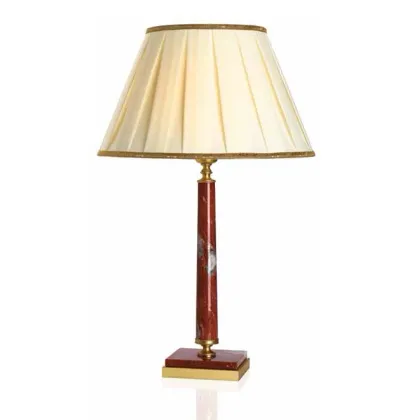 Zdjęcie Wspaniała lampa z czerwonego marmuru marki Lumis