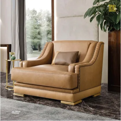 Zdjęcie Włoski skórzany fotel Charlene