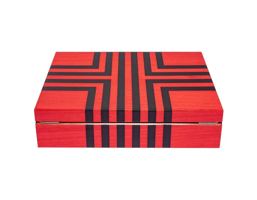 obrazek 6 Rzucające się w oczy - czerwone pudełko na 10 zegarków