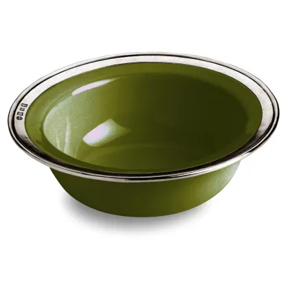 Zdjęcie Ceramiczna misa zdobiona pewterem