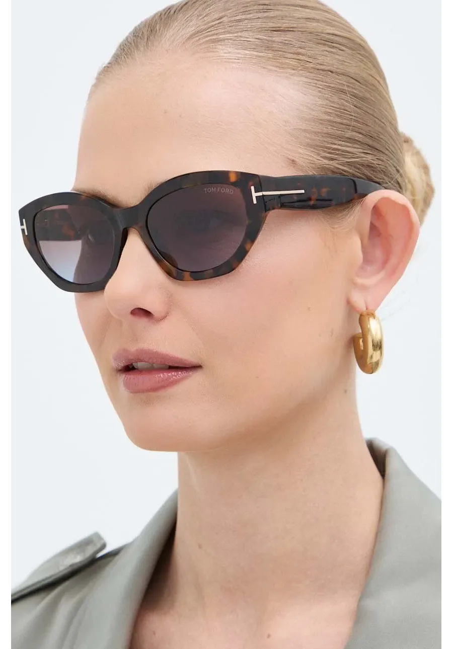 obrazek 1 Tom Ford okulary przeciwsłoneczne damskie kolor brązowy FT1086_5552F