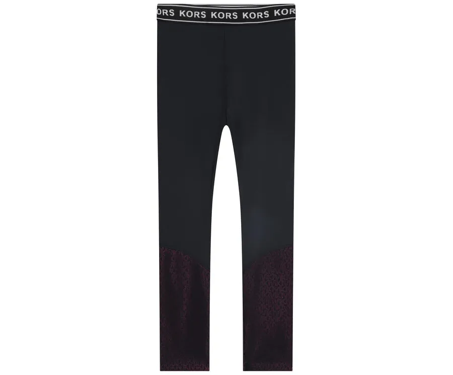 obrazek 1 MICHAEL KORS KIDS Legginsy R14152 S Czarny Regular Fit