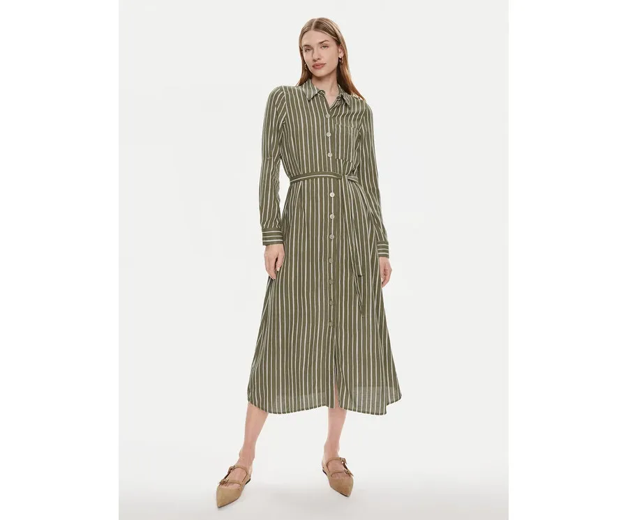 obrazek 1 Vero Moda Sukienka koszulowa Ilisa 10306597 Brązowy Regular Fit