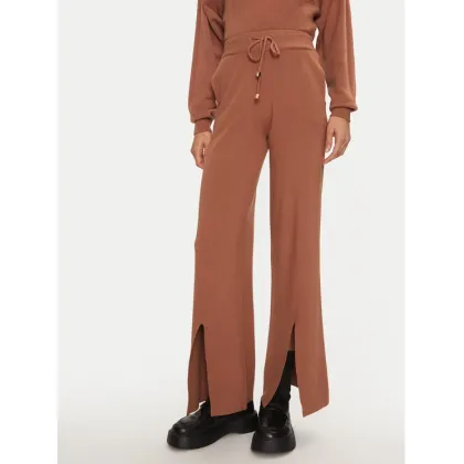 Zdjęcie Fracomina Spodnie dzianinowe FJ24WV3004K42001 Brązowy Wide Leg