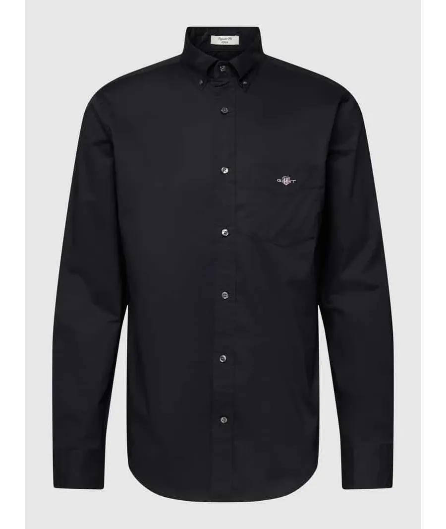 obrazek 1 Koszula casualowa o kroju regular fit z kieszenią na piersi model ‘POPLIN’