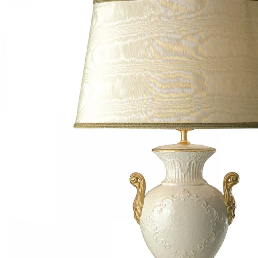 obrazek 3 Lampa stołowa z glazurowanej ceramiki h.36x22x14 cm
