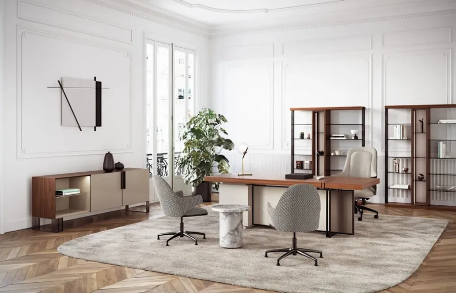 obrazek 4 Gustowne włoskie biurko w stylu modernistycznym - do gabinetu lub biura