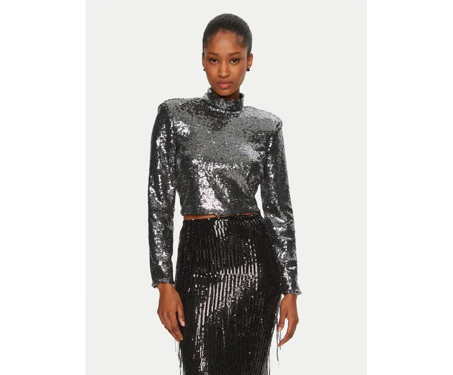 obrazek 1 Rinascimento Bluzka CFC0019736002 Srebrny Regular Fit