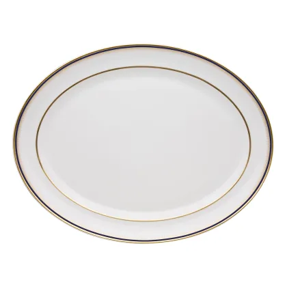 Zdjęcie Porcelanowy mały owalny talerz z ponadczasowej kolekcji Cambridge - Vista Alegre