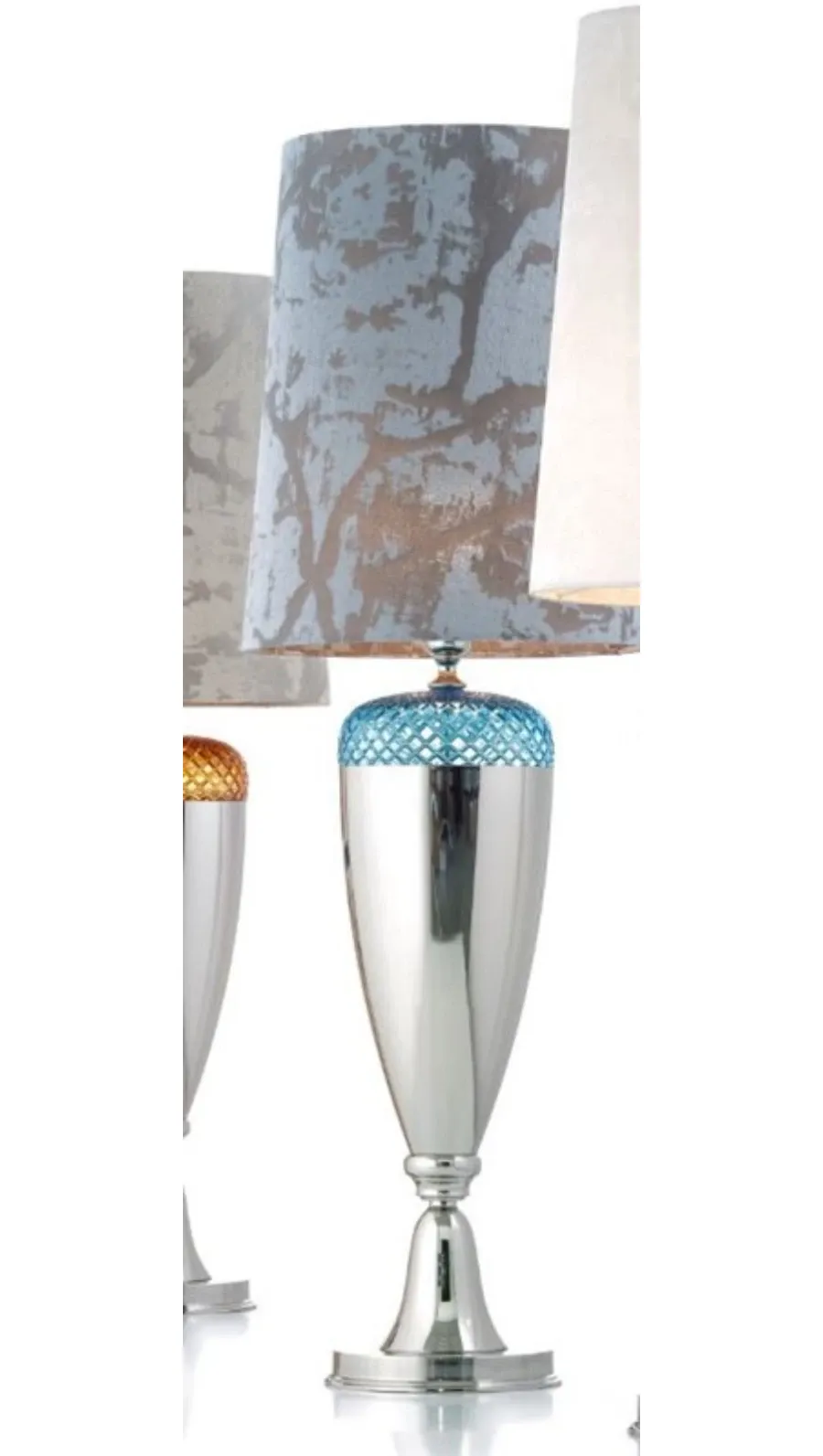 obrazek 1 Lampa stołowa z kolorowym kryształem i podwójnym włącznikiem - Il Paralume Marina
