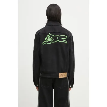 Zdjęcie ICECREAM kurtka jeansowa Running Dog Denim Trucker Jacket kolor czarny przejściowa ICD25101