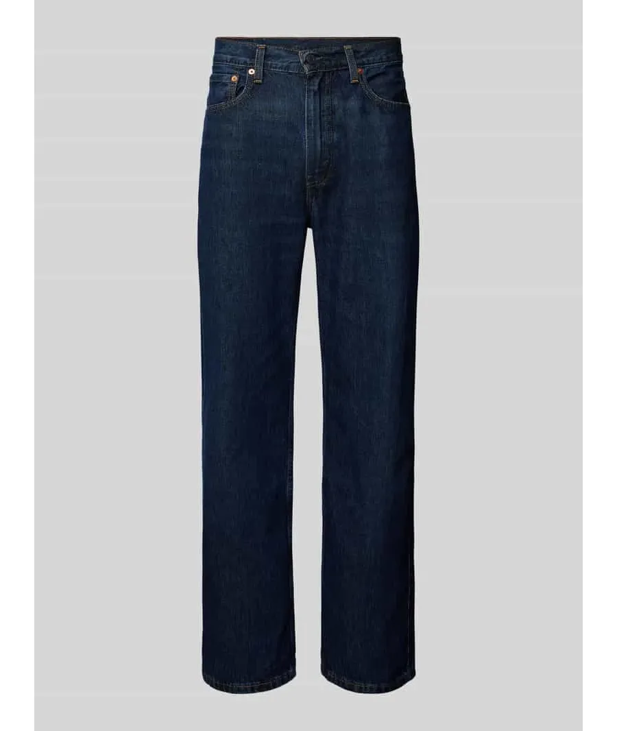 obrazek 1 Jeansy o kroju loose straight fit z 5 kieszeniami model ‘565’