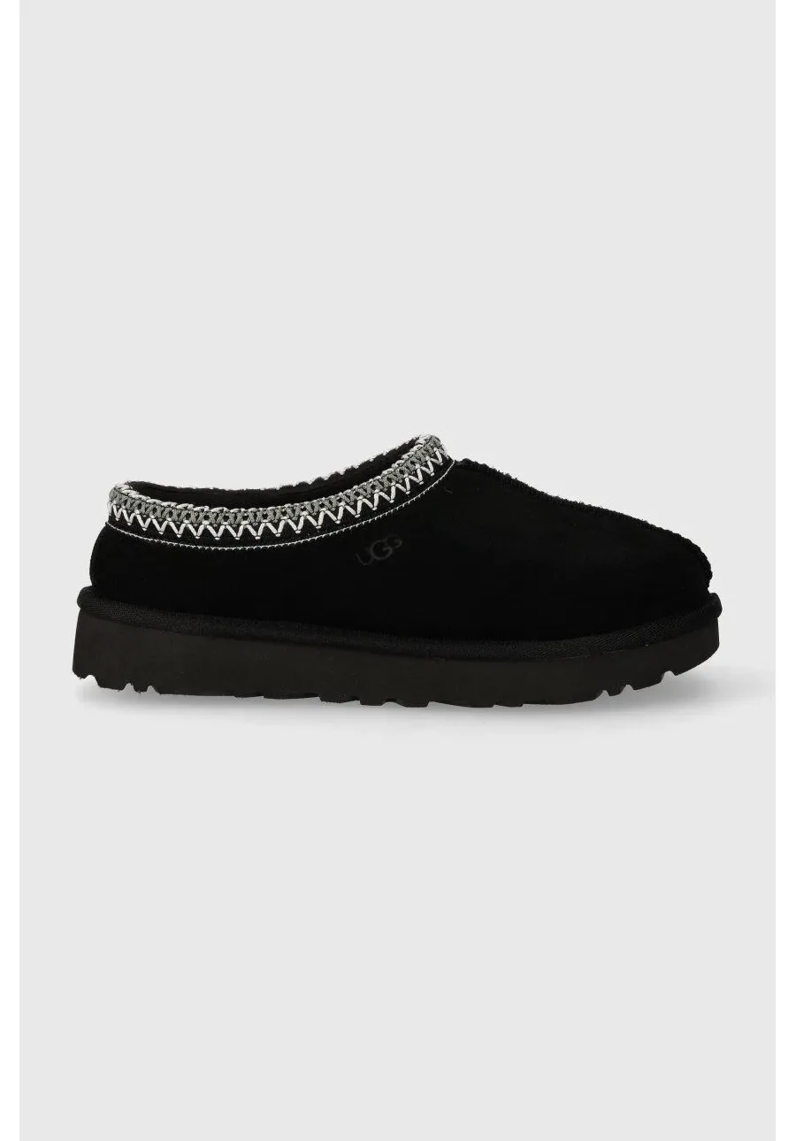 obrazek 1 UGG kapcie zamszowe Tasman kolor czarny 5955 BLK
