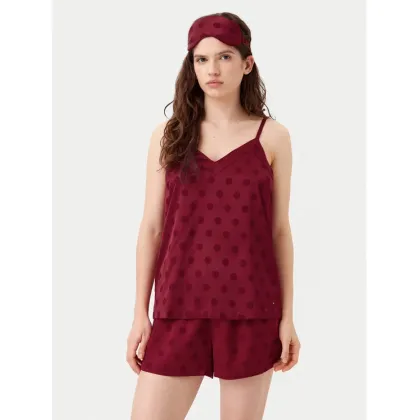 Zdjęcie Tommy Hilfiger Piżama UW0UW05551 Bordowy Regular Fit