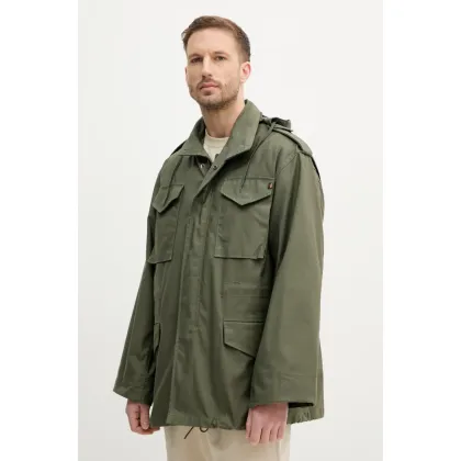 Zdjęcie Alpha Industries kurtka M-65 męska kolor zielony przejściowa oversize 100103