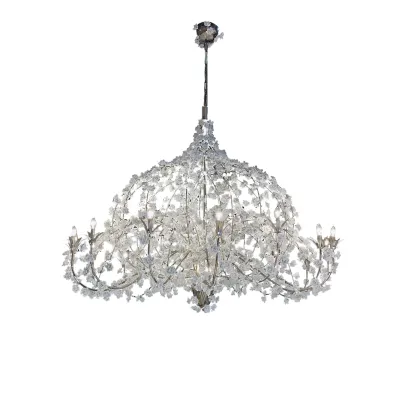 Picture A dazzling chandelier with roses for the living room