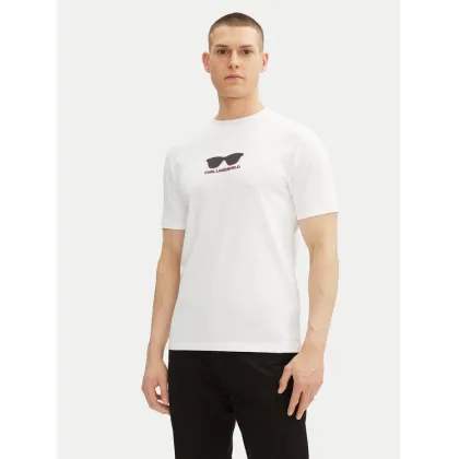 Zdjęcie KARL LAGERFELD T-Shirt 755400 552235 Biały Regular Fit