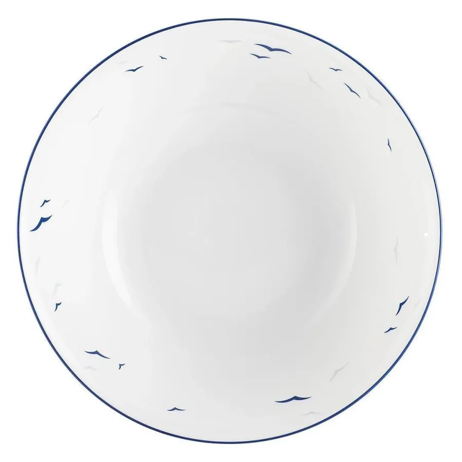 obrazek 2 Duża okrągła porcelanowa miska z Niemiec zdobiona motywem ptaków - Tettau