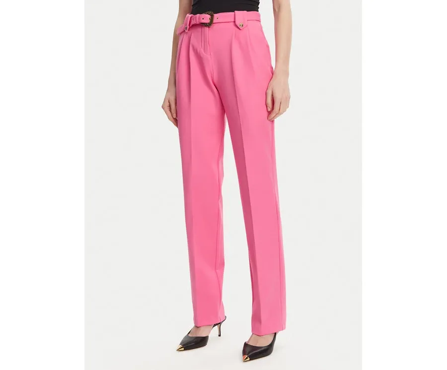 obrazek 1 Versace Jeans Couture Spodnie materiałowe 78HAA111 Różowy Straight Fit