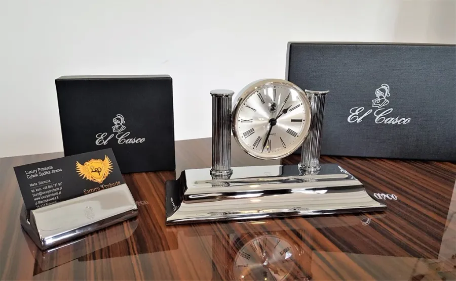 obrazek 11 Chromowany komplet eleganckich artykułów na biurko