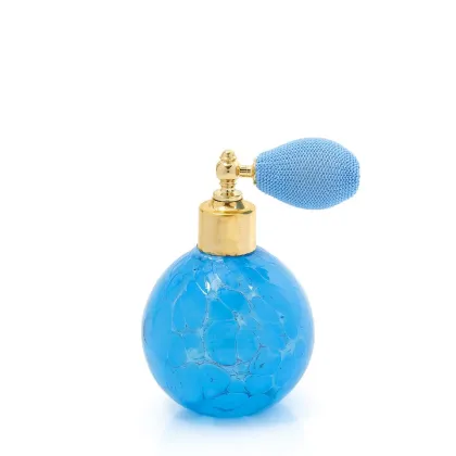 Zdjęcie Turkusowy flakonik na perfumy wykonany ze szkła murano