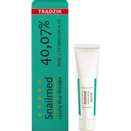 Zdjęcie Snailmed Przeciwtrądzikowa maść ze śluzem ślimaka i totarolem, 10 ml 10 ml