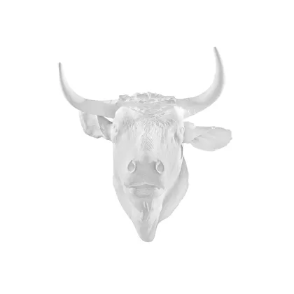 Picture A beautiful home decoration in the form of a bull's head - Bordallo Pinheiro