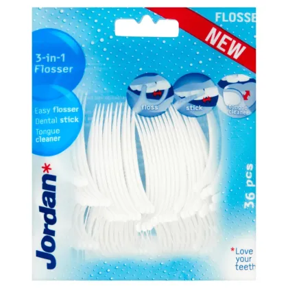 Zdjęcie Jordan Nić Wykałaczka i Czyścik Flosser 3W1