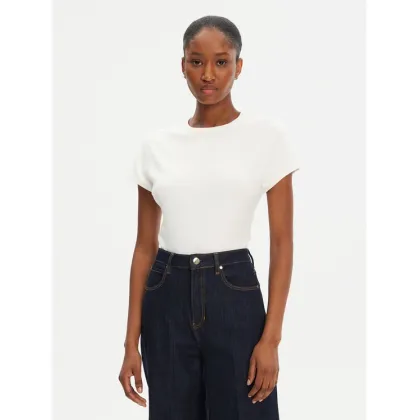 Zdjęcie Tommy Hilfiger T-Shirt WW0WW45731 Écru Slim Fit