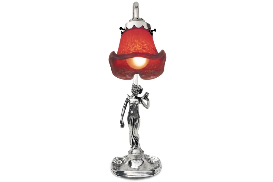 obrazek 1 Elegancka lampka na biurko z figurką kobiety