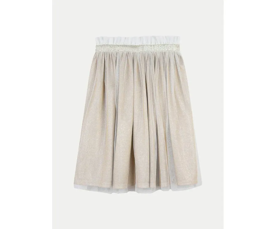 obrazek 1 Billieblush Spódnica tiulowa U20554 Złoty Regular Fit