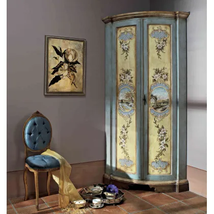 Zdjęcie Drewniana włoska szafa narożna - Interiors Italia