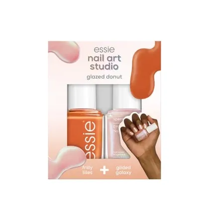 Zdjęcie essie Nail Art Studio Set glazed donut Zestaw lakierów do paznokci 1 szt. Nr. 824, 17 - Frilly Lilies, Gilded Galaxy