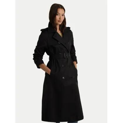 Zdjęcie Lauren Ralph Lauren Trencz 297951259001 Czarny Straight Fit LAUREN RALPH LAUREN