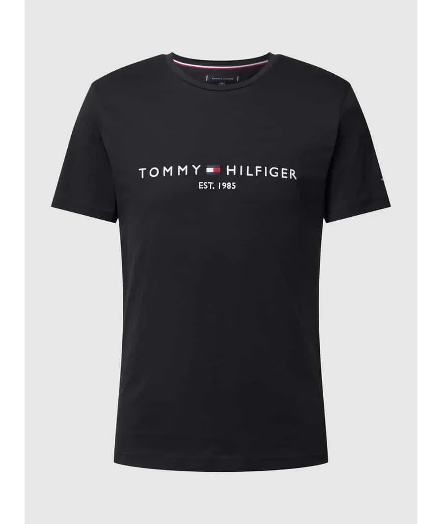obrazek 1 Tommy Hilfiger T-Shirt Core Logo Tee MW0MW11465 Czarny Slim Fit
