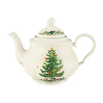 Picture Stylish porcelain tea kettle decorated with a Christmas motif - Seltmann Weiden