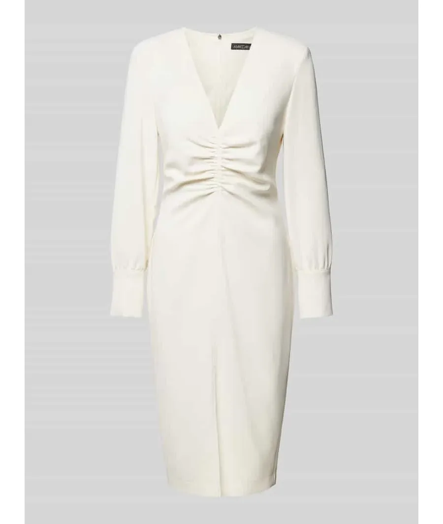 obrazek 1 Sukienka midi z dekoltem w serek